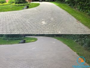 Paver Power Washing Sanding and Sealing in Rochester Hills MI Lake State Cleaning